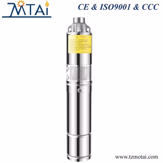 Pompe à eau de forage de puits profond submersible centrifuge électrique d'acier inoxydable de 4 pouces